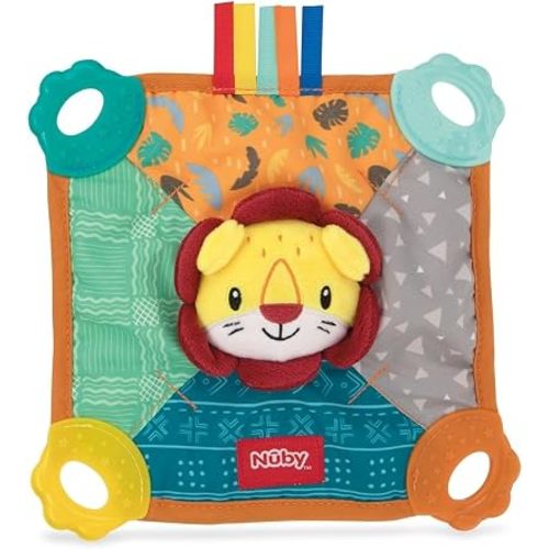 Nuby Teething Blankie Lion