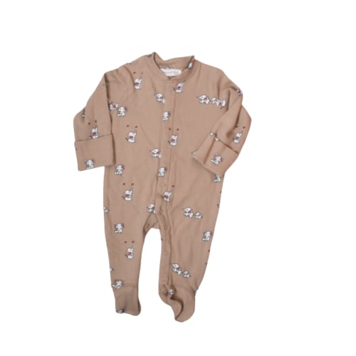 Organic Footed Pajamas - Elephant Print