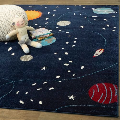 Mod-Tod Space Explorer Kids Area Rug