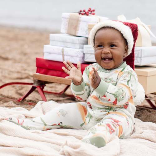 Surfin Santa Matching Family Sleep & Play – Burt's Bees Baby