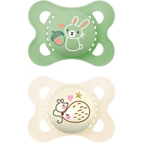 MAM Day & Night Pacifiers, Glow in The Dark Pacifier for Breastfed Babies, 0-6 Months, Unisex
