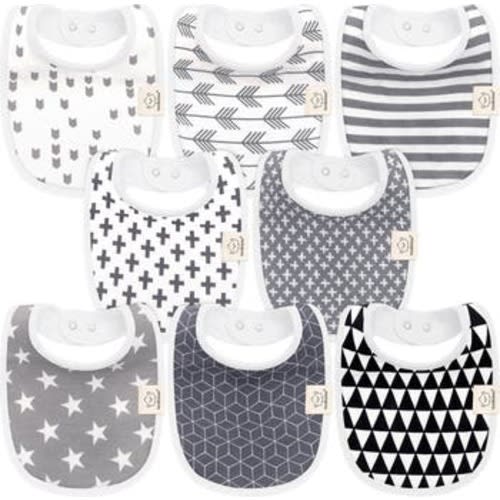 8-Pack Baby Drool Bibs