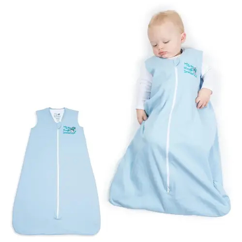 Baby Merlin's Magic Dream Sleep Sack - 100% Cotton Baby Wearable Blanket Sleep Suit - 6-12 Months (Blue)