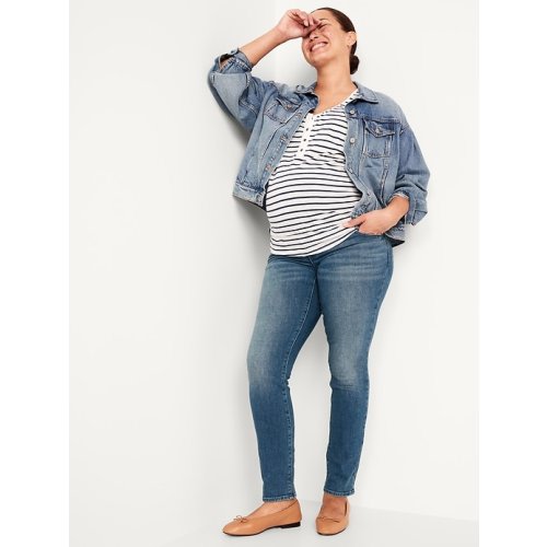 Maternity Full Panel OG Straight Jeans | Old Navy