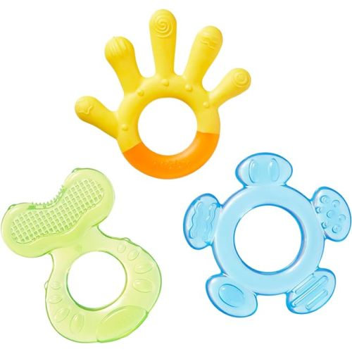 Nuby 3 Step Soothing Teether 3 Piece Set, BPA Free - Assorted Color