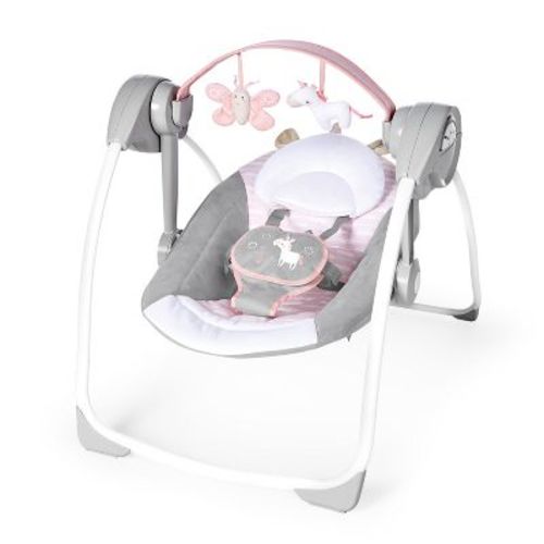 Ingenuity Comfort 2 Go Compact Portable Baby Swing With Music - Flora