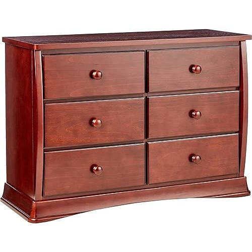 Delta Children Bentley Six Drawer Dresser, Black Cherry Espresso