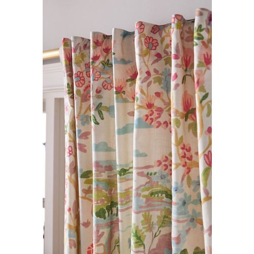 Organic Cotton Tales Menagerie Printed Curtain
