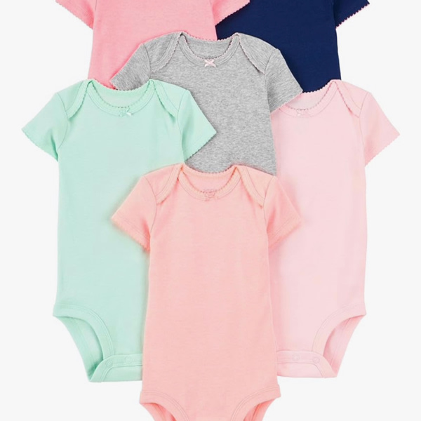 Carter’s The Original Body Suit 5-Pack Short-Sleeve Bodysuits