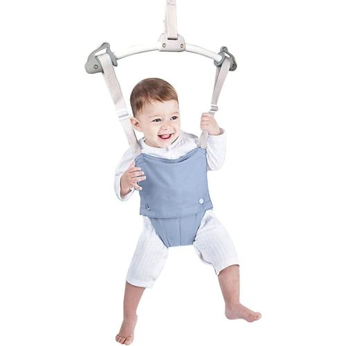 Gaorui Doorway Jumper Set Toys Baby Walker Swing Adjustable Strap and Seat for Toddler Infant 6-24 Months (Light Blue)
