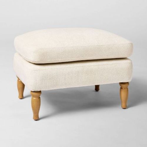 Kauri Upholstered Ottoman Natural - Threshold™ designed with Studio McGee
