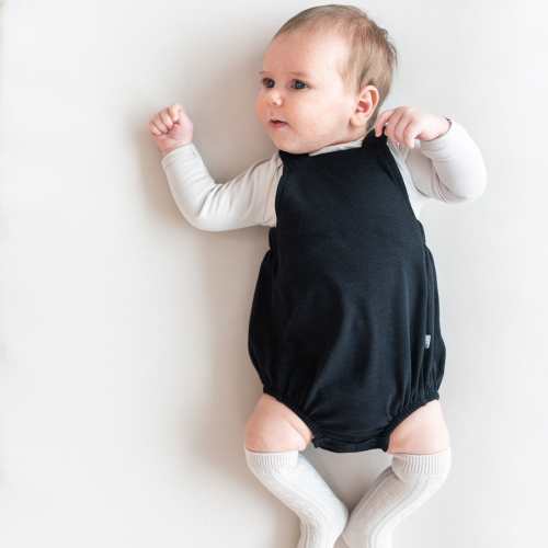 Bamboo Jersey Bubble Overall in Midnight 0-3