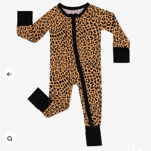 Little Sleepies - Classic Leopard Zippy
