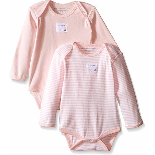 Unisex Baby Bodysuits, 2-Pack Organic Cotton Short & Long Sleeve One-Pieces