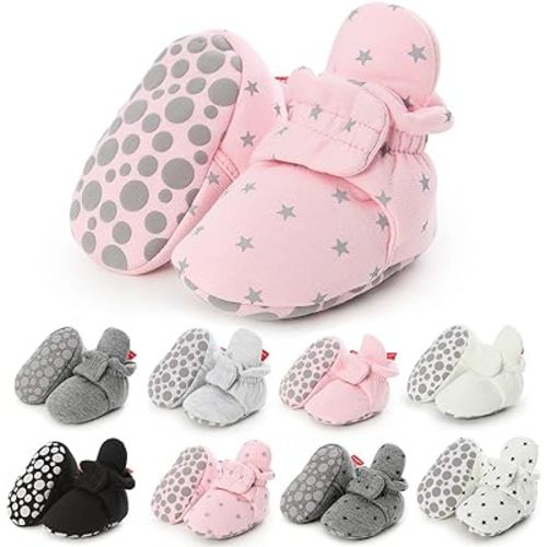 Baby Booties Infant Newborn Boys Girls Slippers Warm Crib Sock Shoes Indoor First Walkers Prewalker
