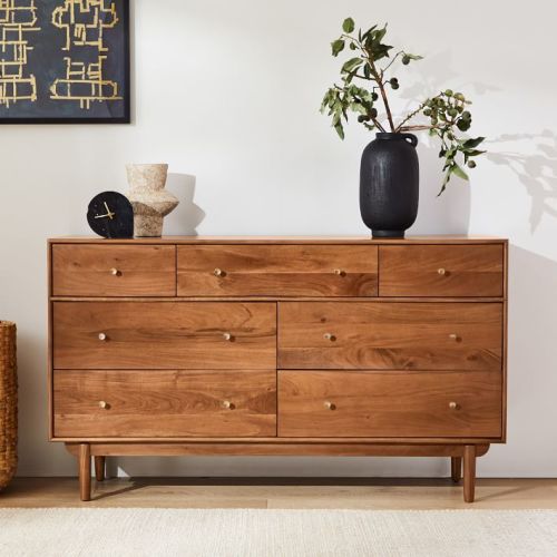Keira Solid Wood 7-Drawer Dresser (60")
