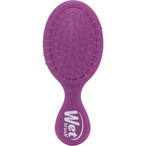 Wet Brush Mini Detangler Hair Brush, Purple Frost, Detangling Travel Hairbrush, Ultra-Soft IntelliFlex Bristles Glide Through Tangles with Ease, Pain-Free, All Hair Types
