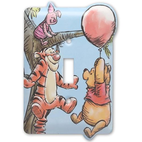 Winnie the Pooh Metal Light Switch Plate