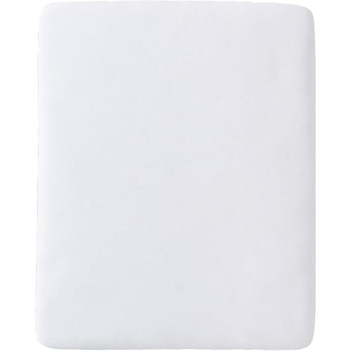 Silver Cross Slumber Sleep & Go Fitted Sheet - Breathable, Ultra-Soft, Lightweight Sheet for Sensitive Baby Boys and Girls Skin - Elasticated Edge Standard Bassinet Mattress Sheet for Newborn (White)
