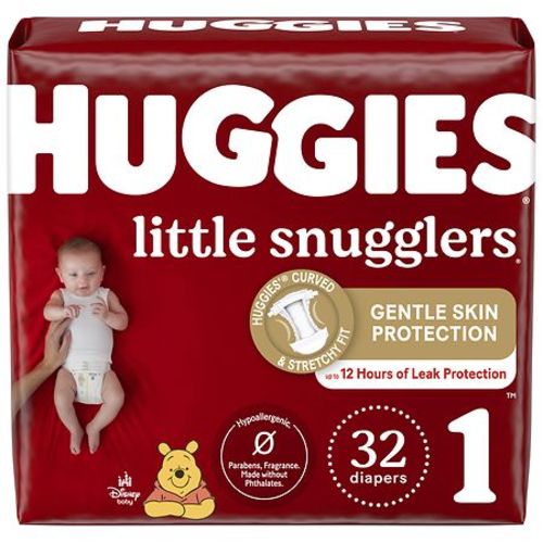Huggies Little Snugglers Baby Diapers Size 1 (8-14 lbs)