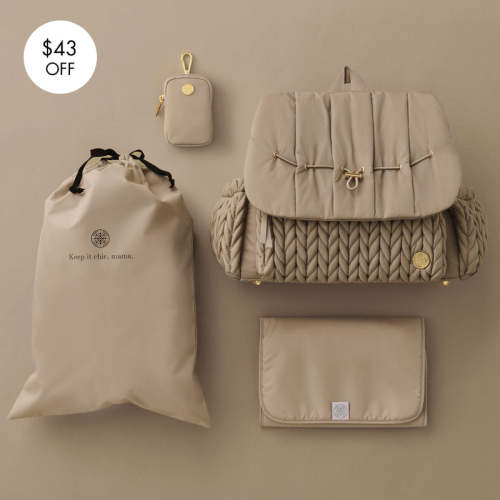 Levy Backpack Beige Mother’s Day Set
