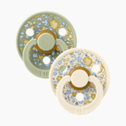 BIBS BIBS x LIBERTY Colour Natural Rubber Pacificier (2-pack) - Sage, Size 1