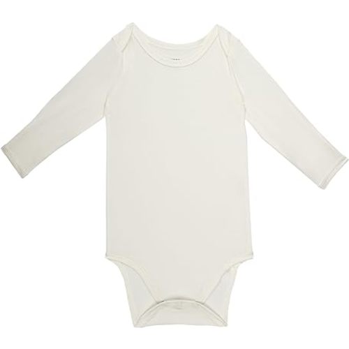 Rayon of Bamboo Baby Bodysuit For Girls Boys Long Sleeve Sleepers With Mitten Cuffs