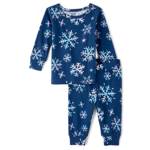 Baby And Toddler Girls Ballerina Snug Fit Cotton Pajamas - Blue