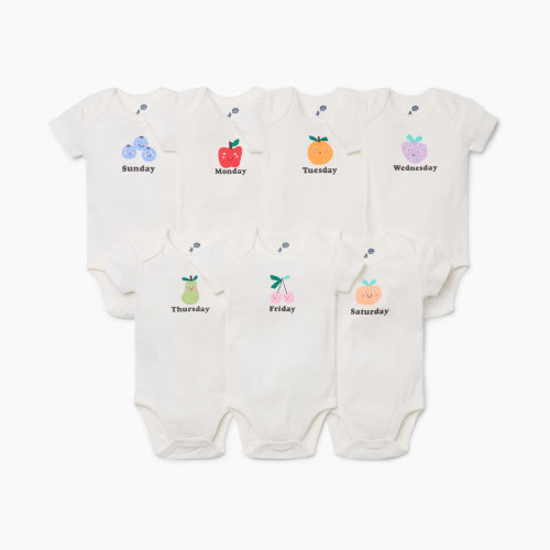 Small Story Days Of The Week (7 Pack) - Fruit Days, 3-6 M