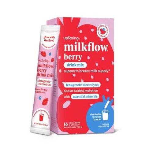 UpSpring Milkflow Drink Mix Fenugreek Berry Electrolytes - 16ct