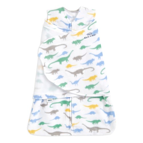 Dino Micro-Fleece Baby Swaddle | HALO