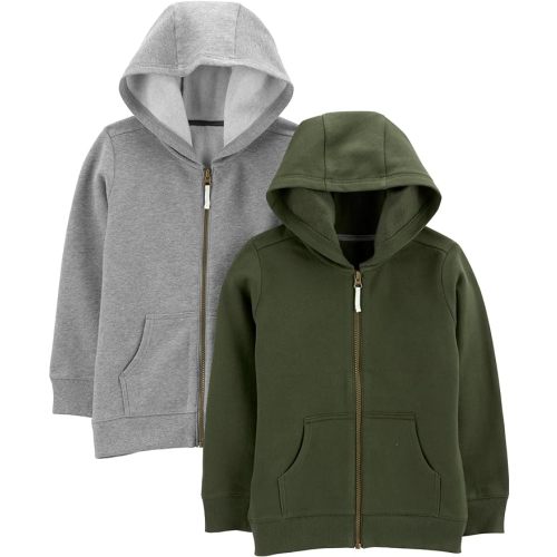 Simple Joys by Carter's Fleece Full-Zip Hoodies, Pack of 2