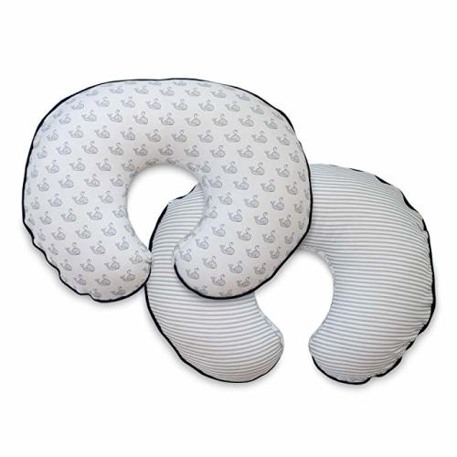 Boppy Organic Fabric Slipcover, Gray Little Whales