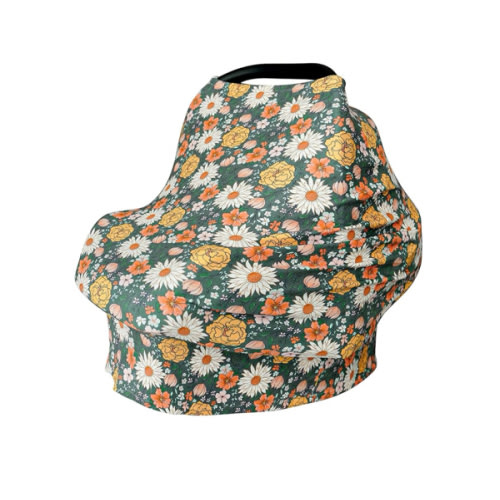 Konssy Baby Car Seat Covers- Multi-use Carseat Canopy for Babies, Stretchy Infant Carseat Cover Boy, Shower Gifts for Unisex Boys and Girls