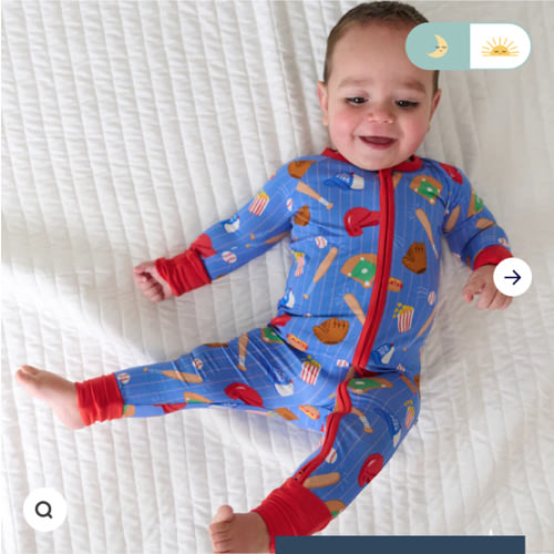 Blue All Stars Zippy - Little Sleepies