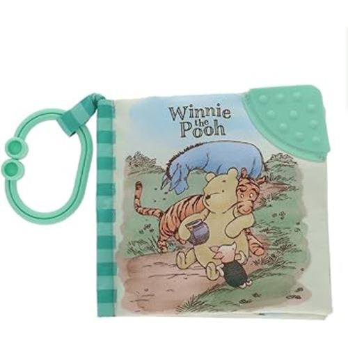 KIDS PREFERRED Winnie The Pooh Soft Book with On The Go Clip, 5 Inches