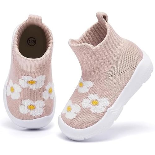 MORENDL Baby Sock Shoes Toddler Walking Shoes Infant Slippers Boys & Girls Non-Slip Sneakers