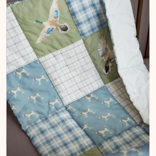 Organic Cotton Baby Quilt | Duck Hunting