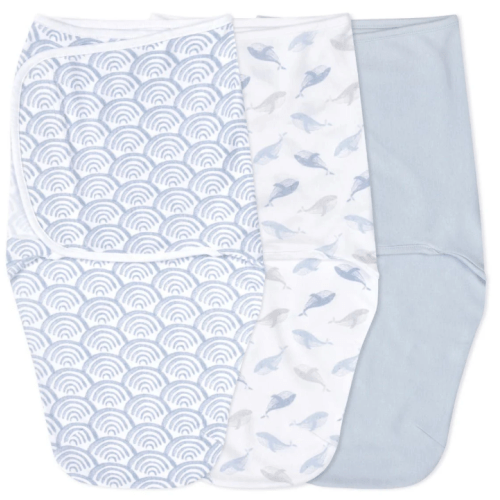 At Sea Easy Swaddle With No Zipper 0-3M | aden + anais