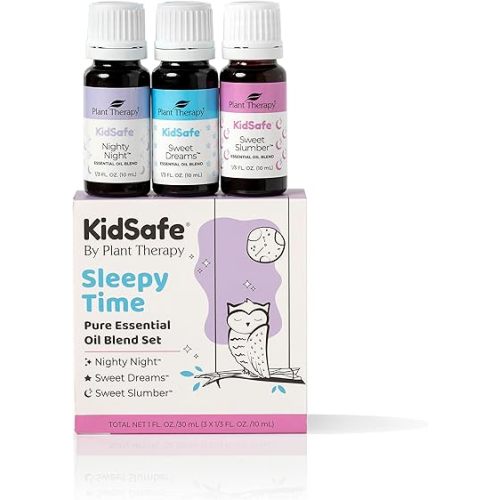 Plant Therapy Sleepy Time KidSafe Essential Oil Blends Set 100% Pure, Undiluted, Therapeutic Grade