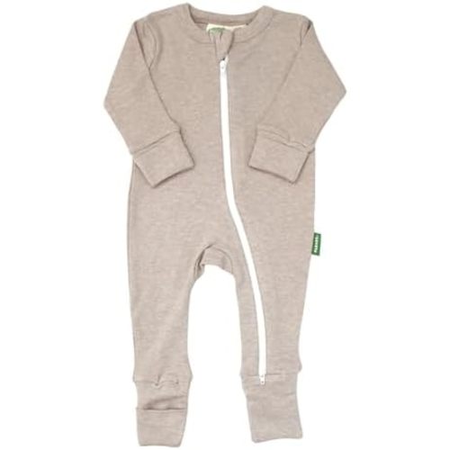 PARADE Organic Snuggle Soft Melange '2-Way' Zipper Romper