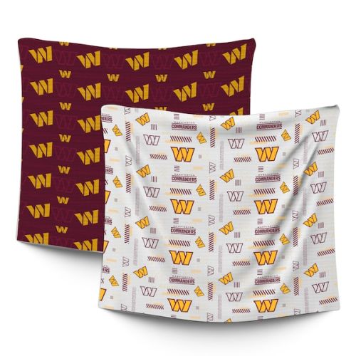 Washington Commanders Pegasus Infant 47" x 47" Home & Away Two-Piece Muslin Blanket Set