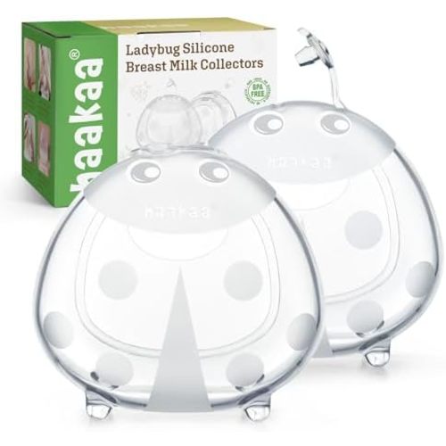 haakaa Ladybug Breast Milk Collector Milk Catchers 2.5oz/75ml,2PCS