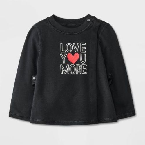 Baby Adaptive Graphic T-shirt - Cat & Jack™ Black 3-6m