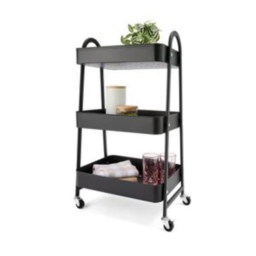 Black 3 Tier Trolley