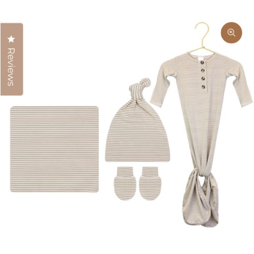 Hospital outfit: Banks Newborn Hat Bundle (Gown)