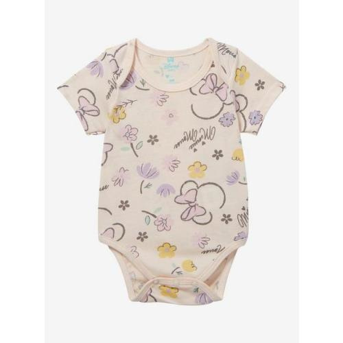 Disney Minnie Mouse Silhouette Floral Infant One-Piece -- BoxLunch Exclusive | BoxLunch