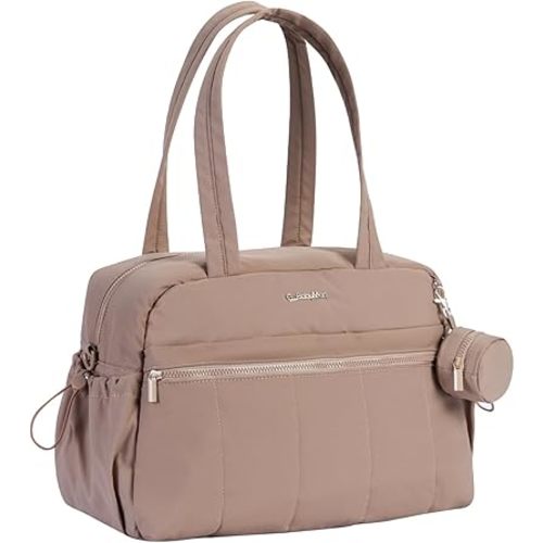 Large Diaper Bag Tote with Changing Pad, Maternity Bag, Baby Travel Bag, Nappy Bags with Wet Pocket, Hospital Bag (Brown)