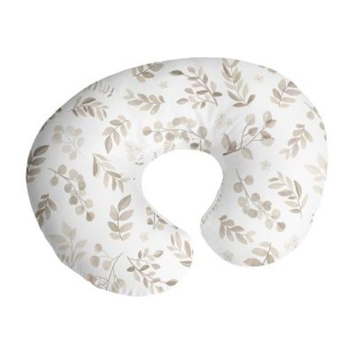 Sweet Jojo Designs Boy Or Girl Gender Neutral Unisex Support Nursing Pillow Cover (pillow Not Included) Botanical Beige And Taupe