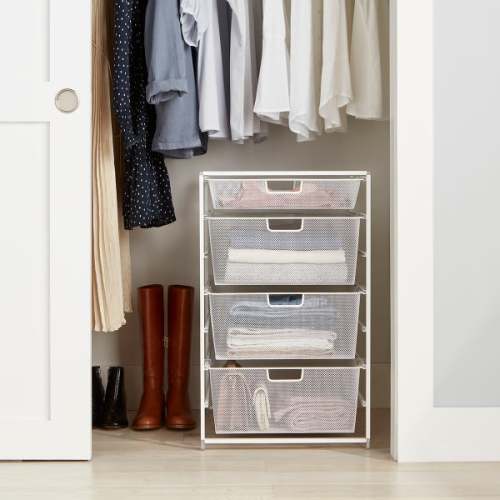 Elfa Medium Drawer Solution | The Container Store | White